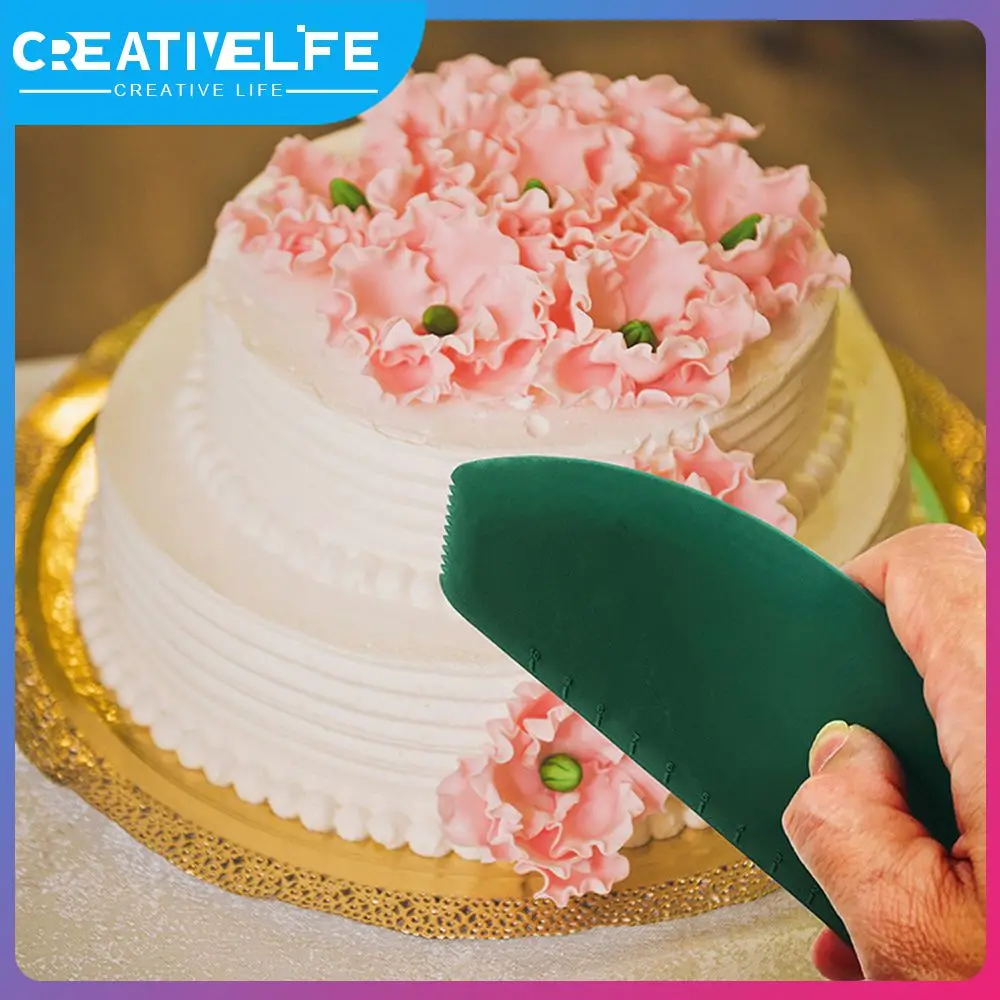 

Cream Scraper Tooth Pattern Scraper Cutting Knife Food Grade Economic Silica Gel Graduated Baking Utensils Arch