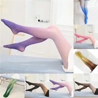 women tights gradient candy colorful pantyhose with print tights female stockings pantys winter warm tights medias