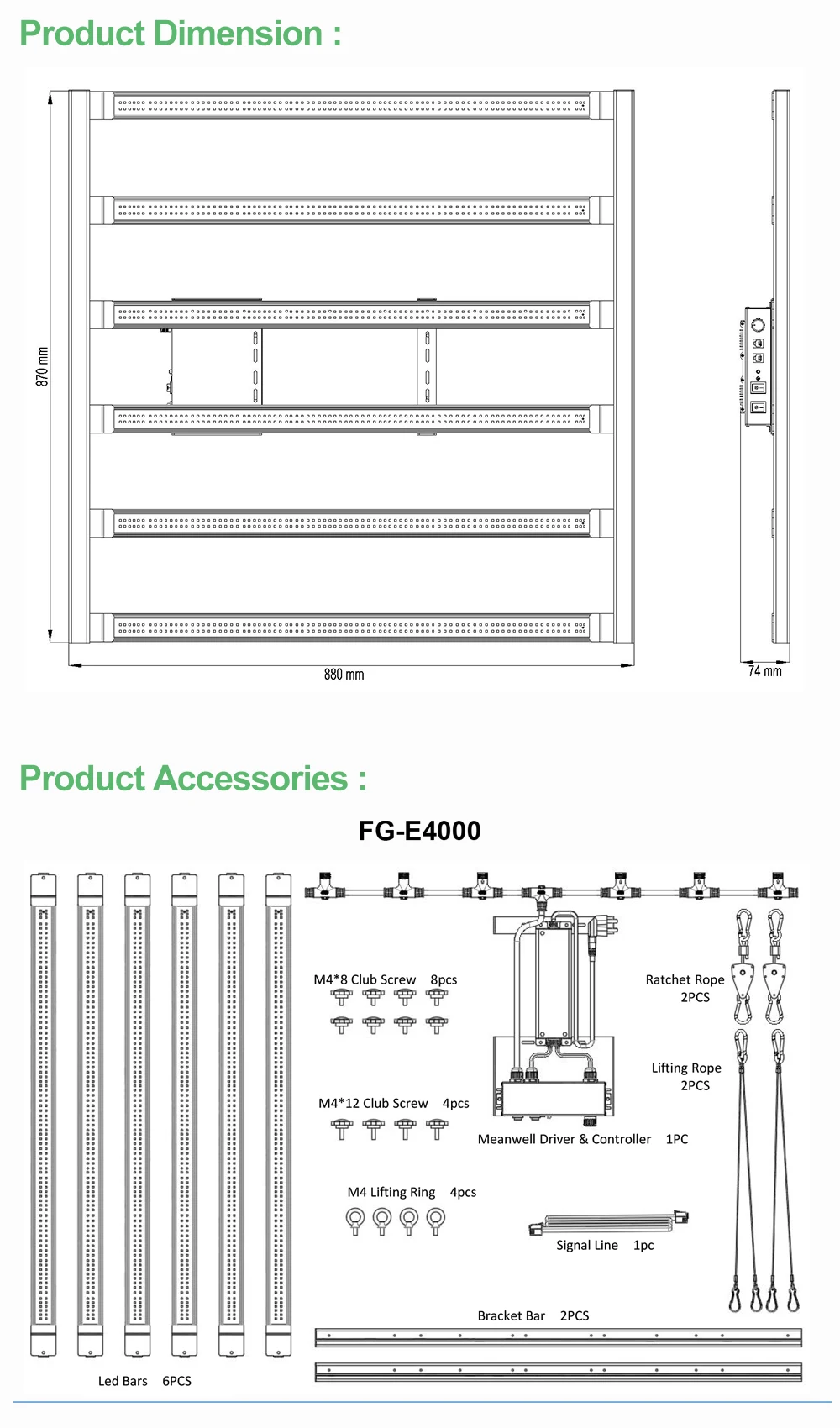 Рисунок 6 - Figolite E4000 LM301H EVO bar 480