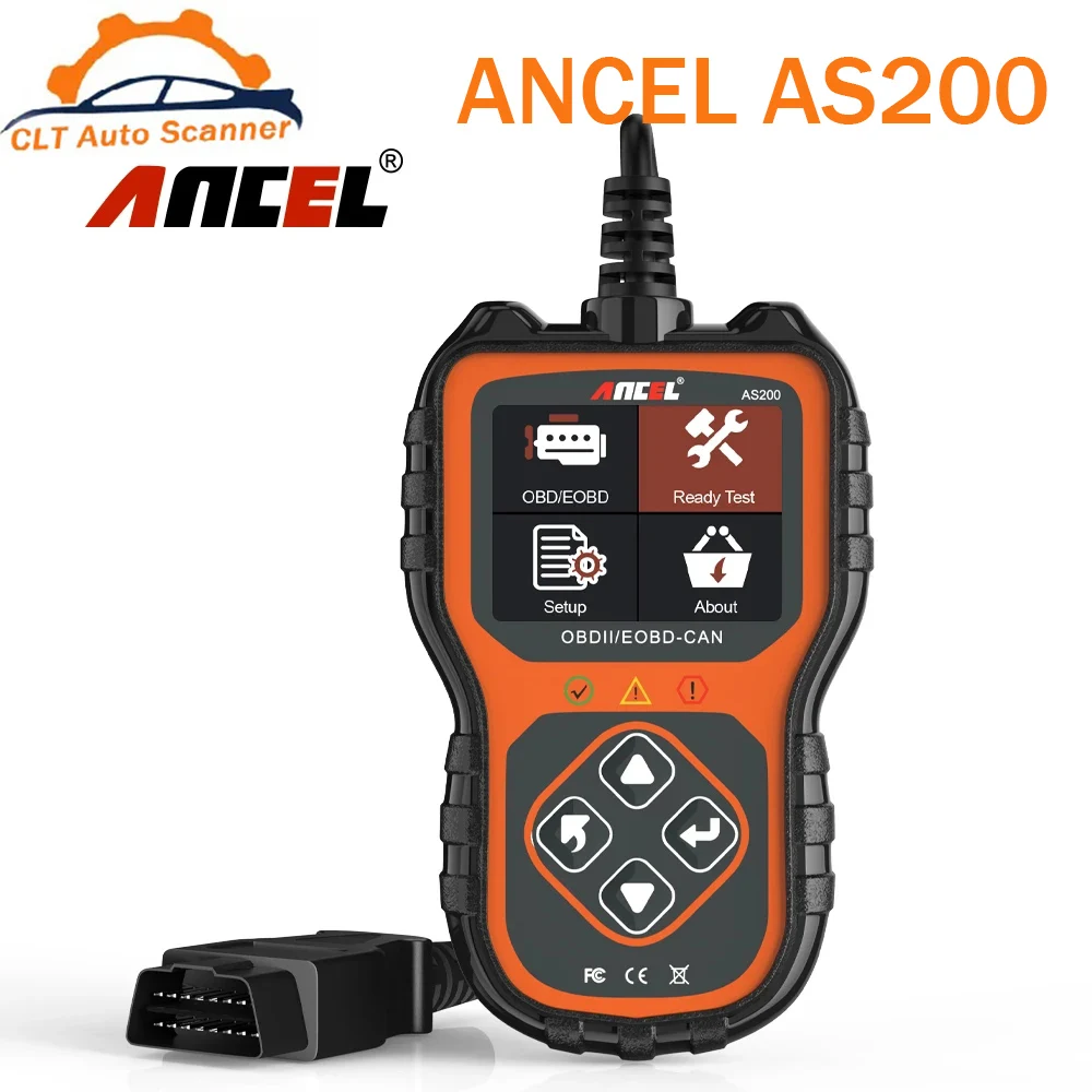 

ANCEL AS200 OBD2 сканер EOBD I/M Readiness, многоязычный сканер для проверки двигателя, профессиональные Автомобильные диагностические инструменты
