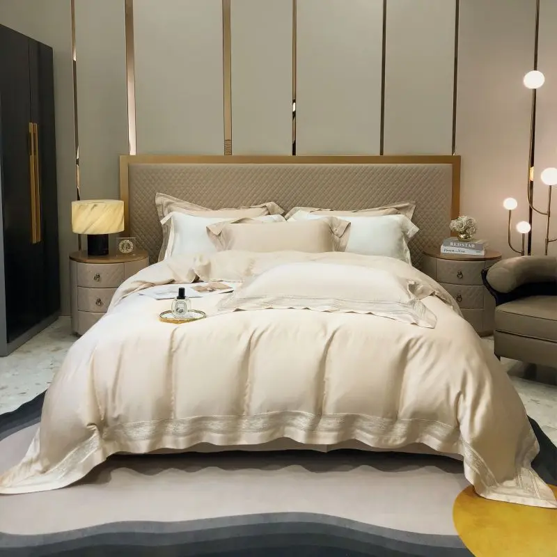 4 шт. комплект постельного белья из натурального бамбукового волокна супермягкий