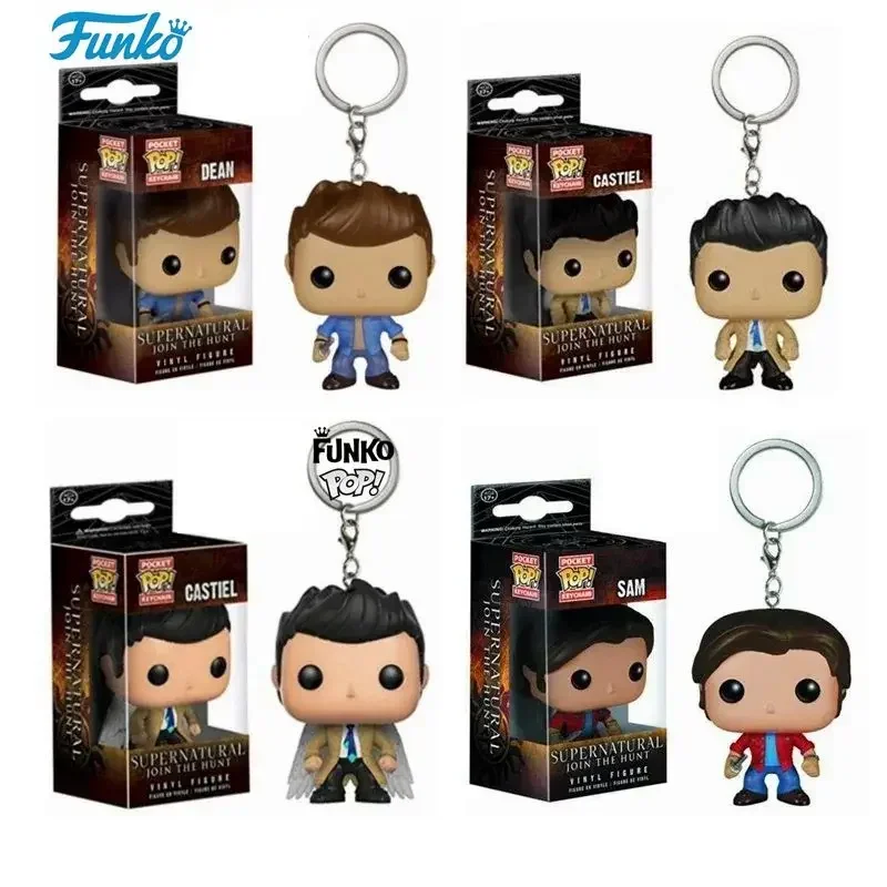 FUNKO POP Supernatural 2024 новый персонаж Кастиэль с крылом Сэм брелок для ключей игрушка