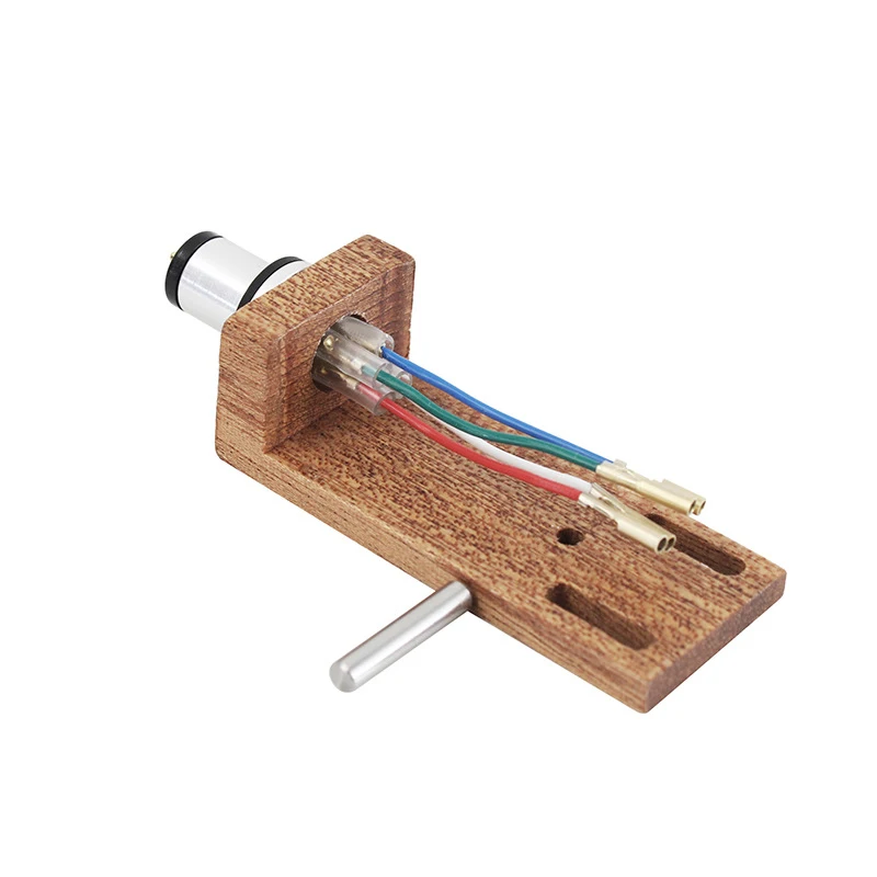 for vinyl Record Player Solid Wood Pickup Bracket Phonograph Turntable Stylus Tip Vibration Head Cover with Counterweight