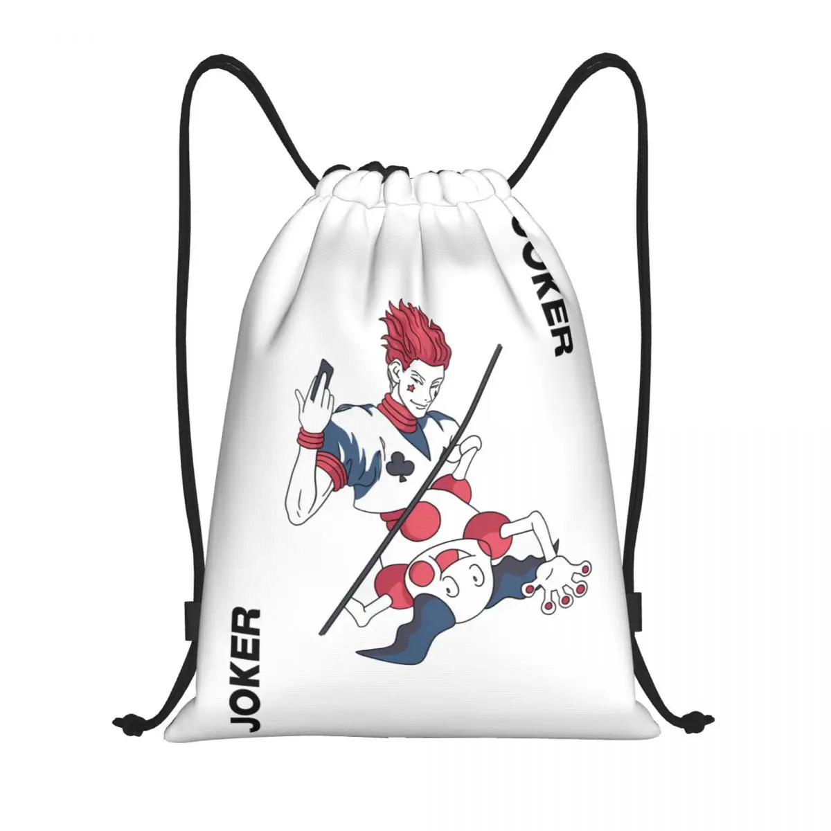 

Drawstring Bags Gym Bag Hunter X Hunter Hisoka ALphabet 9 Schools Novelty Backpack Knapsack Modern size optional Funny Novelty