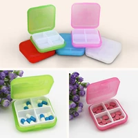 4 grids pill box plastic medicine case tablets capsules dispensers medicine organizer container portable travel pills case