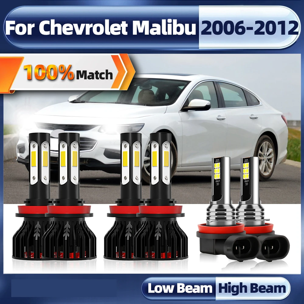 

Led Headlight 6000K H11 Led Bulb Fog Light Turbo Auto Lamp 60000LM 360W For Chevrolet Malibu 2006 2007 2008 2009 2010 2011 2012
