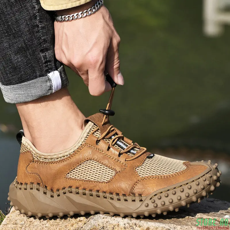 Cow Suede Leather Men Loafers Shoes Breathable Slip On Men Driving Shoes Balenciaga Luxury Men Casual Shoes