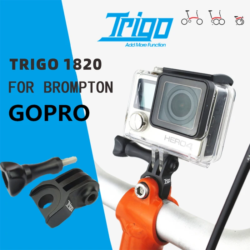 trigo trp1820 bicycle gopro mount camera base for brompton folding bike aluminium alloy computerphonelight mount bases free global shipping