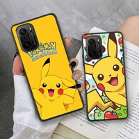 anime pikachu phone case for xiaomi mi note 11 10 9 8 6x 11x lite 9t cc9 pro se