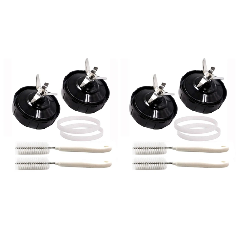 

HOT-4Pcs 7 FINS Extractor Blades Replacement Part Bottom Blade For Nutri Ninja Auto IQ BL642 NN102 BL2013