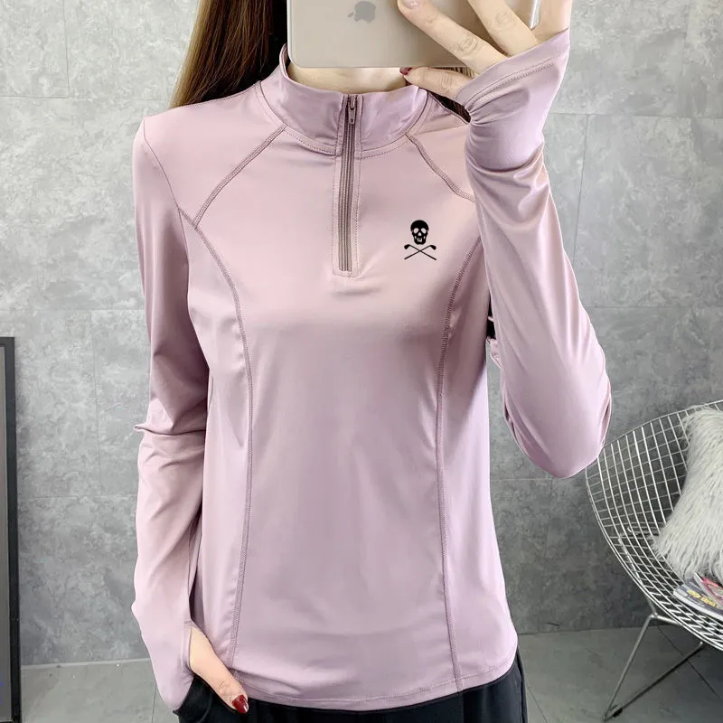 

Women's Golf Clothing Long Sleeve T-shirt Outdoor Sports Ventilation Loose Bottomed Polo Shirt Golf Wear women Sweatshirt 2022