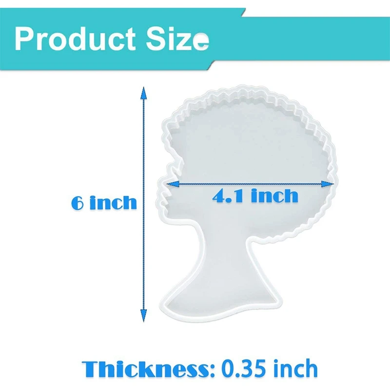 Форма для подноса из смолы 4 шт. Женская силиконовая форма женская под горку