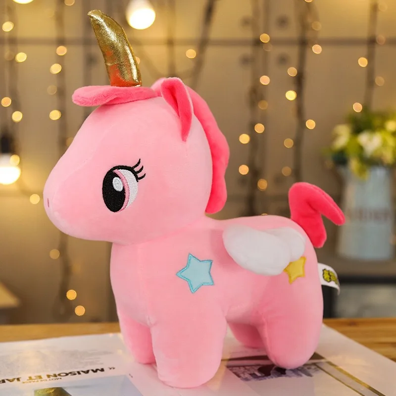 

Kawaii 25-40cm Unicorn Plush Toy Soft Stuffed Unicorn Soft Dolls cute Animal Horse Toys For Children Girl Pillow Birthday Gifts