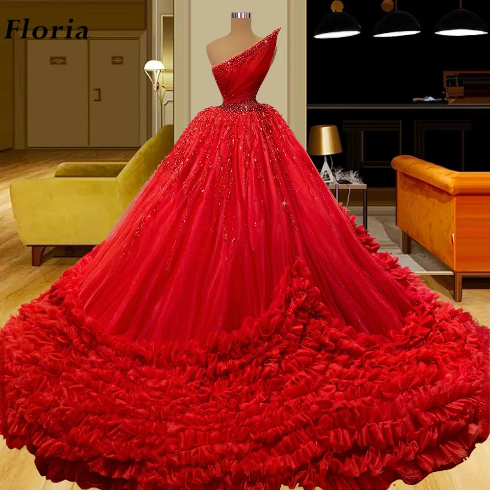 

Красное Бальное Платье Floria в дубайском стиле, платья знаменитостей, длинное платье Среднего Востока для выпускного вечера, вечерние платья для церемонии, 2022
