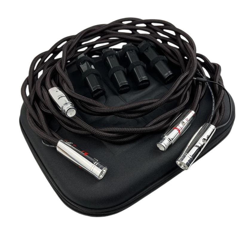 Фото Высококачественный балансный кабель FireBird XLR с твердым серебряным покрытием PSS, Hi-Fi аудиокабель с системой шумоподавления №1