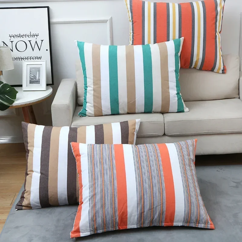 Полосатая наволочка для подушки 50x7 0/60x8 0 см декоративная дивана в гостиную
