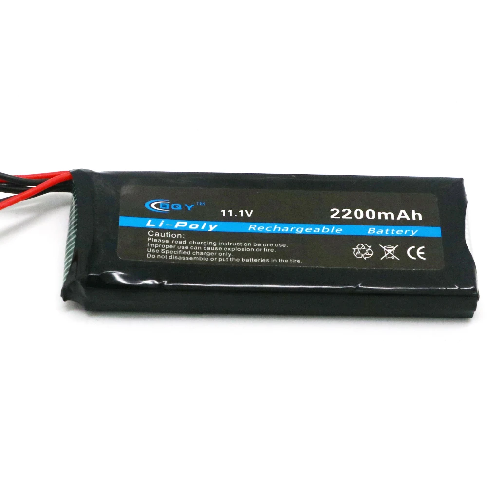 1 шт. BQY Power 11 V 3S 2200 mAh 8C RC Lipo батарея с разъемом Futaba/JR для радиомастера WFLY Flysky