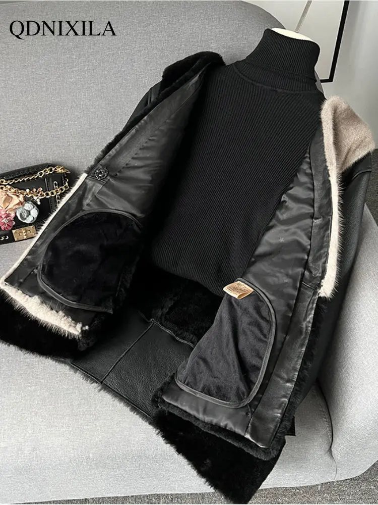 Faux Fur Coat Sheepskin Fur Women Lamb Fur Short Thickened Jacket Women's Fur Coat Women Jacket New In Outerwears Fur Jacket