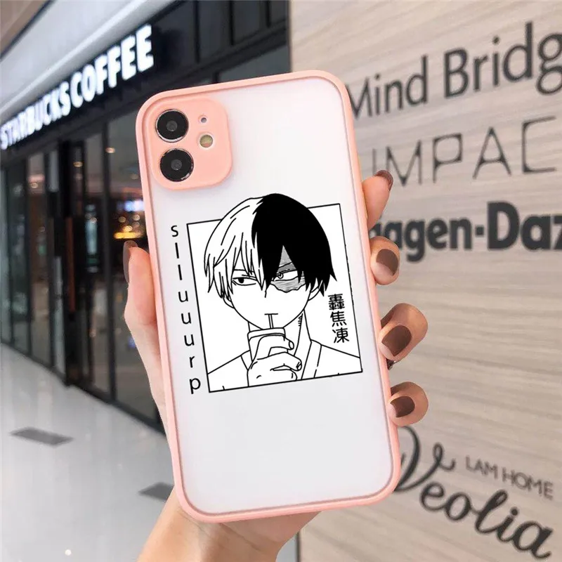 Чехол-бампер для телефона с аниме Iphone X 12 11 XS MAX XR 8 7 Plus 13 14 Pro Max SE2 My Hero Академия Deku