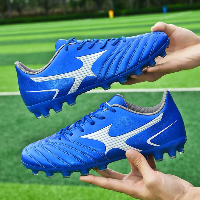 Profession Anti-shock Golden Mens Soccer Shoe High quality Breathable Women Football Sports Shoes Comfort Mens Football Sneakers