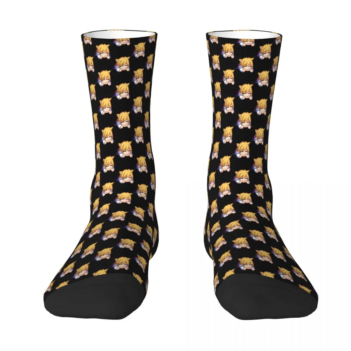 

Cute Neco Arc Cat Sock Socks Men Women Polyester Stockings Customizable Funny
