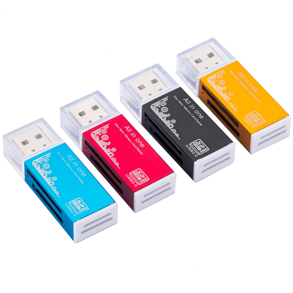 

All in One Micro SD Card Reader Flash USB Memory Card Reader For Stick Pro Duo Micro SD/T-Flash/M2/PRO/MS/DUO/MMC/RS TF Adapter