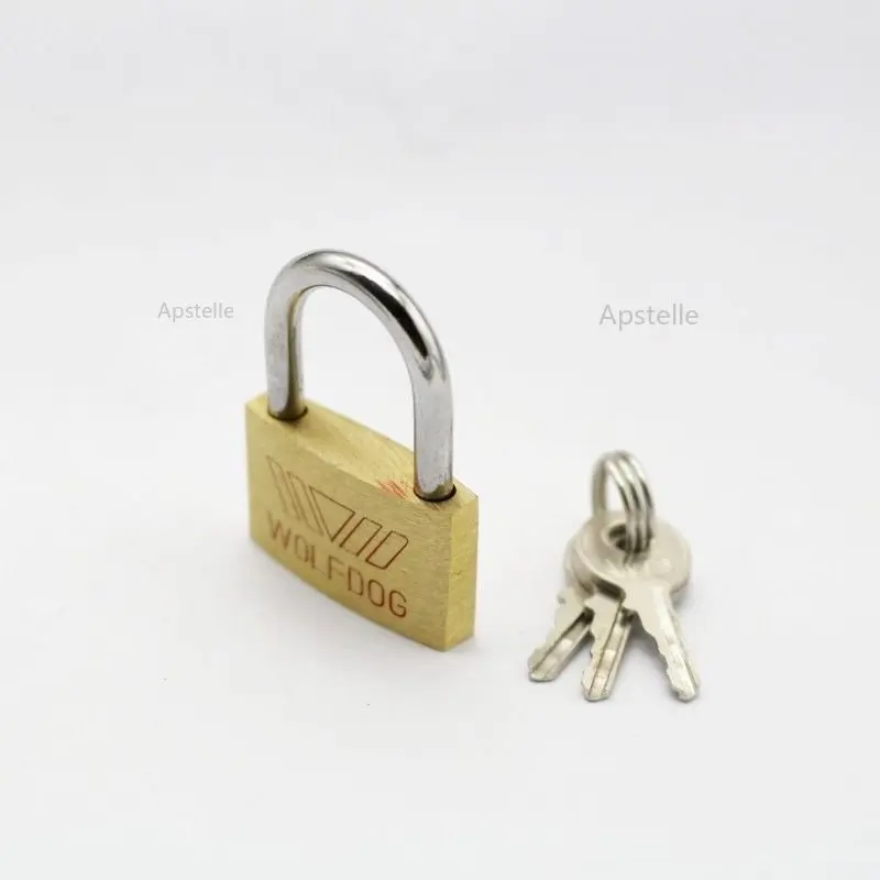 

1PC New 20MM small copper lock luggage case padlock box case lock mini Locks lovers lock Home Improvement Hardware