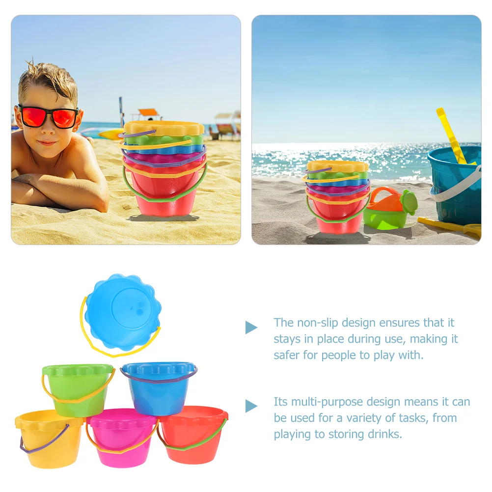 6 шт. пляжное ведро для игрушек водный инструмент игры в песок ведра льда игрушки