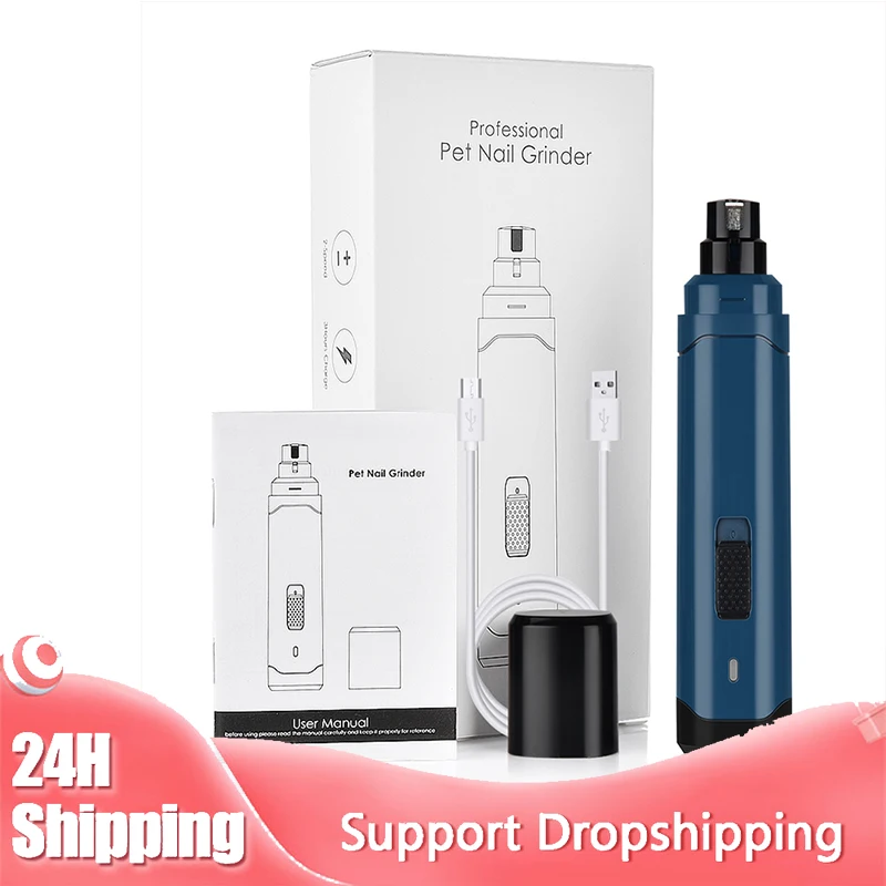 

Portable Two-Speed Adjustable Speed Pet Nail Drill Rechargeable Pet Nail Drill Electric Pet Nail Scissors Sharpener Pet Supplies