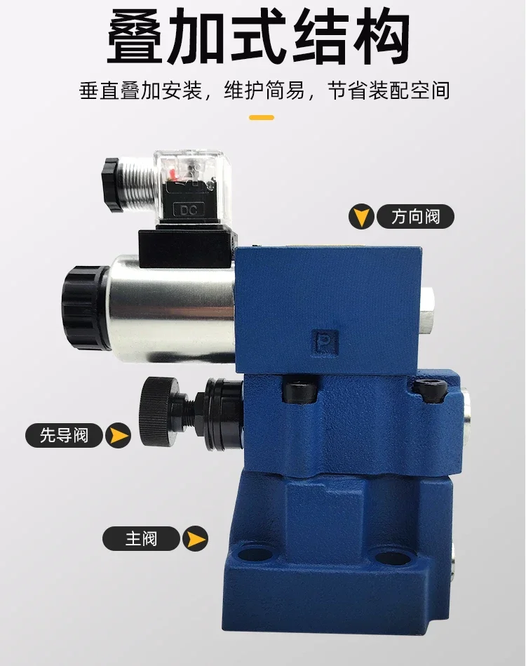 Соленоидный предохранительный клапан DBW10B/24 В регулятор давления DBW20B/30B рельефный