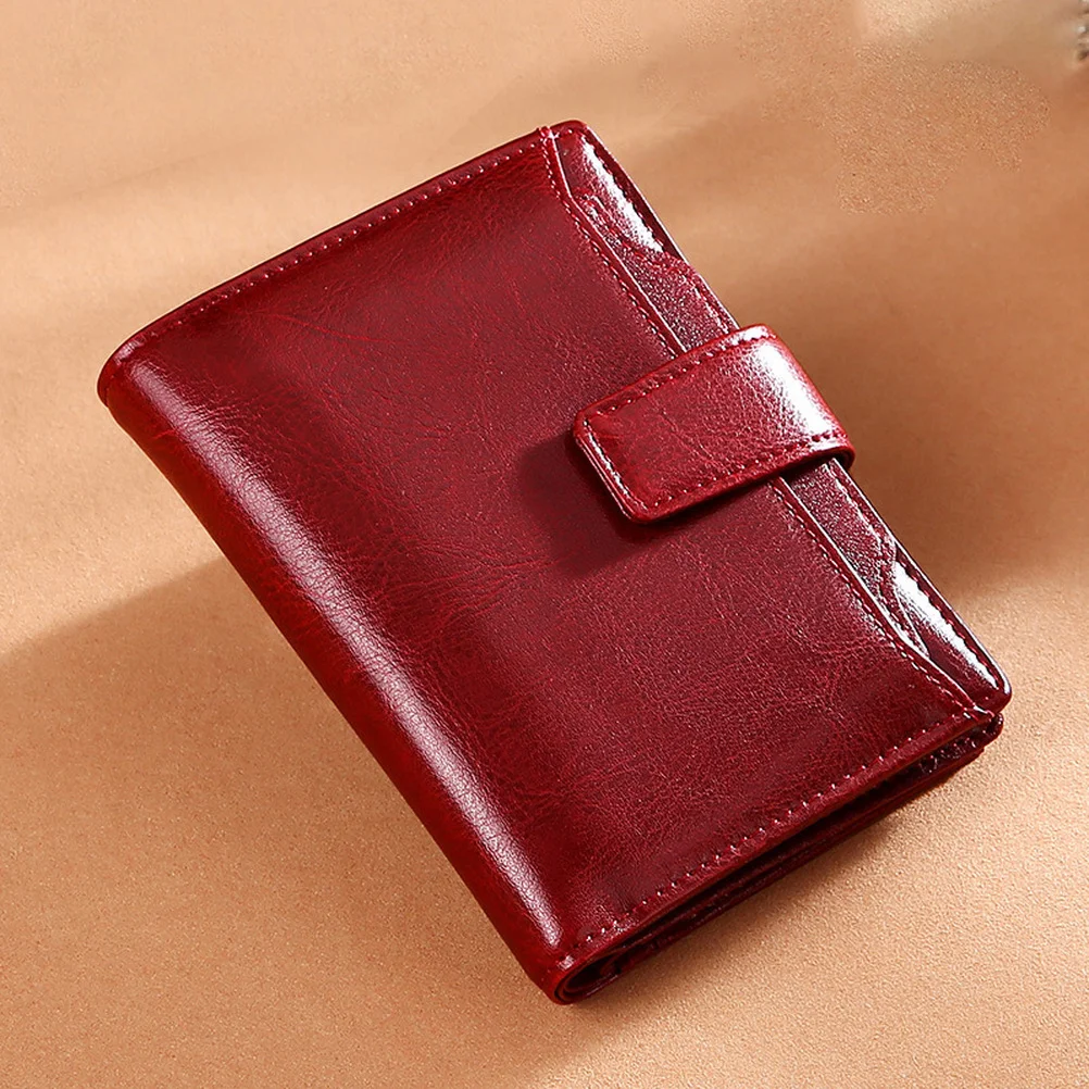 Women Wallet Genuine Leather Retro Oil Wax Cowhide Designer Girls Wallet Short Luxury Cute Small Coin Purse For Women Wallets