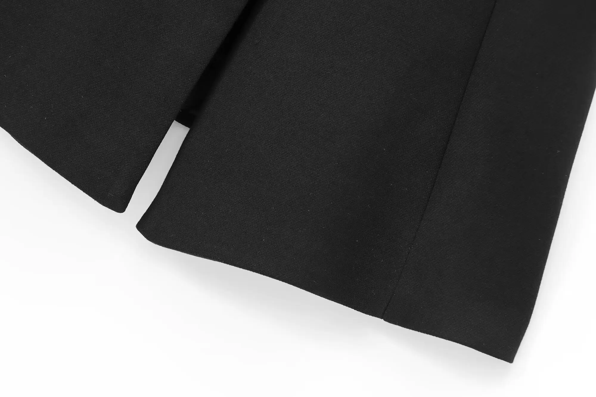 Maxdutti Минималистичный жилет с пряжкой во французском стиле черный элегантный