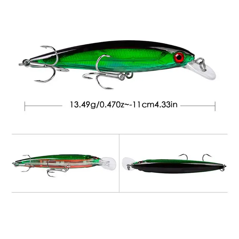 10 шт. рыболовные приманки с острым крючком