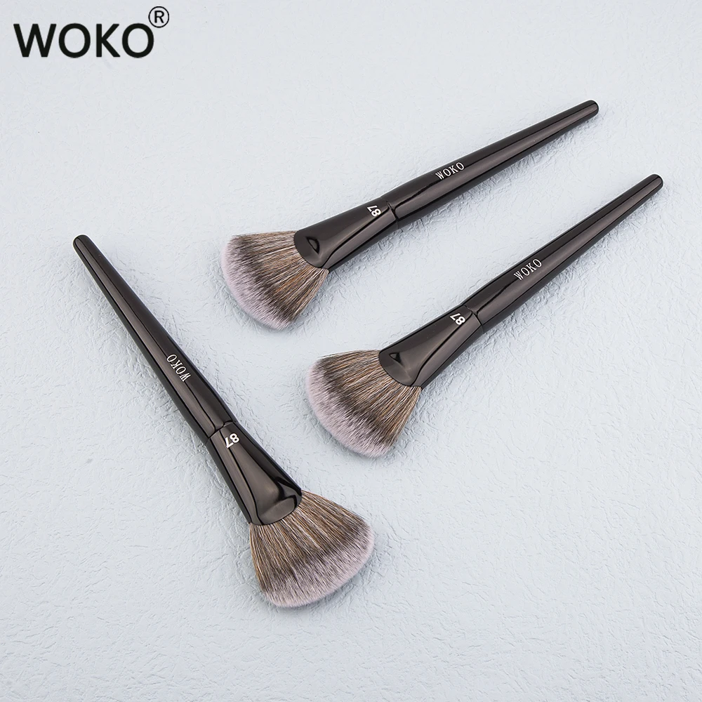 

PRO 87 Highlighter Brush Big Fan Brush Highlighting Fan Brush Large Fan Makeup Brush Professional Highlighter Makeup Brush