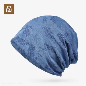Youpin Beanie Hat Men Women Thin Hat Camouflage Mesh Breathable Elastic Soft Running Sports Outdoor Bonnet Baggy Cap New Hot