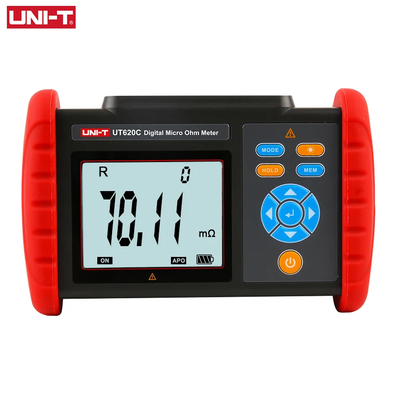 

UNI-T Digital Micro Ohm Meter UT620C 300KΩ Megometer Resistance Meter Insulation Tester USB Data Transfer