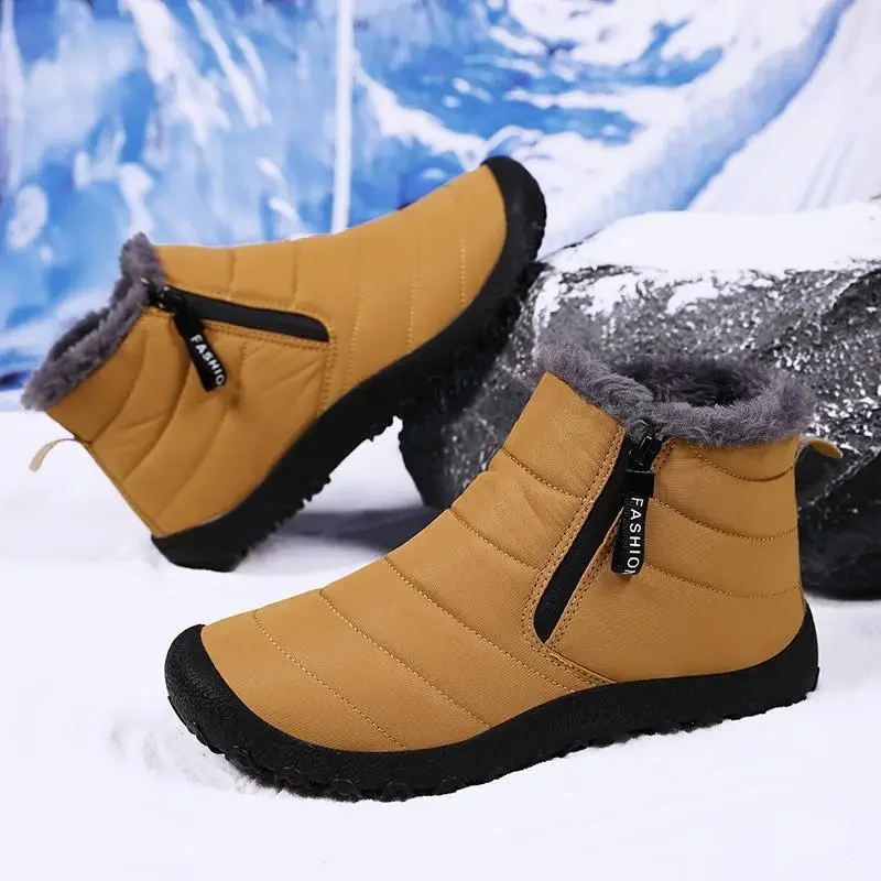 

Зимняя Теплая обувь на хлопковой подкладке с флисовой подкладкой Мужская Уличная Повседневная обувь для папы среднего и пожилого возраста слипоны для путешествий для пожилых людей
