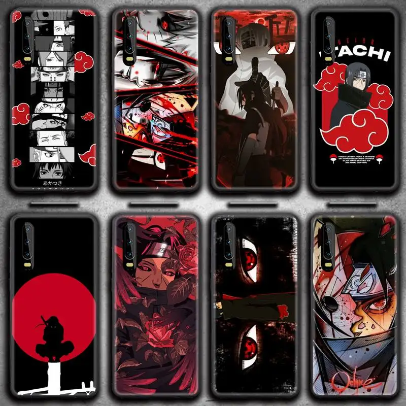 

Naruto Akatsuki Uchiha Itachi Phone Case for Huawei P20 P30 P40 lite E Pro Mate 40 30 20 Pro P Smart 2020