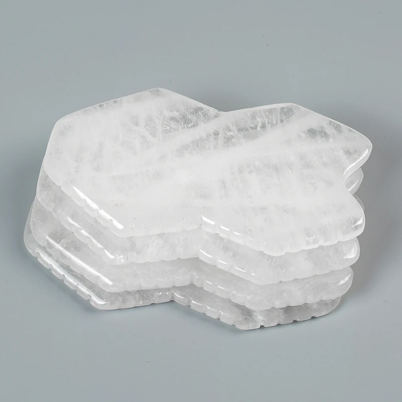 Shite Crystal Gua Sha Натуральный фотокосметический инструмент Многофункциональный