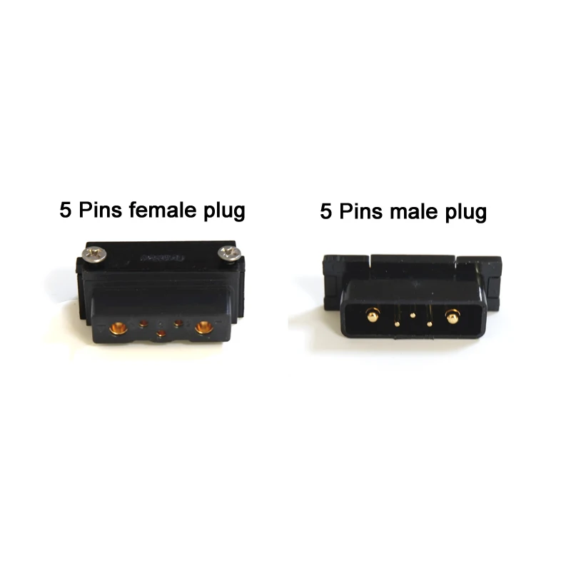 Hailong Lithium battery box Power discharge connector 5 pins Male plug or Female plug，E-bike Parts power plug
