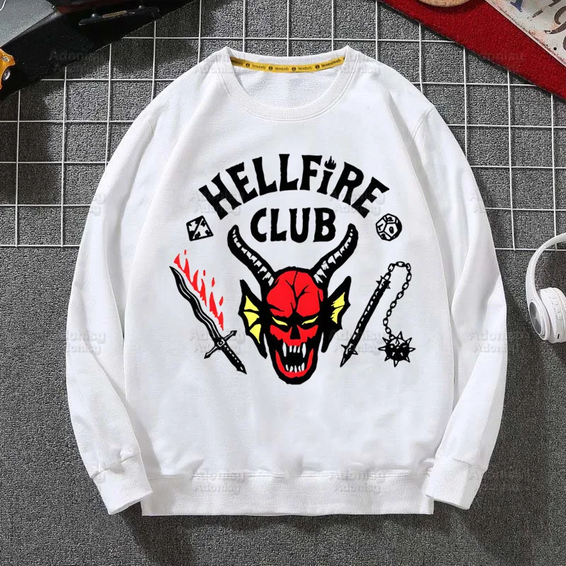 

Hellfire Club Hoodies Women/Men Fashion Stranger Things Season 4 Hooded Upside Down Eleven Sweatshirt Hot Sale Casual Clothes