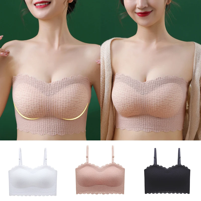 

Bra Strapless Brassiere Seamless Push Up Bralette Non-wired Bras Invisible Underwear Women Tube Top Boneless Lingerie Chest Wrap