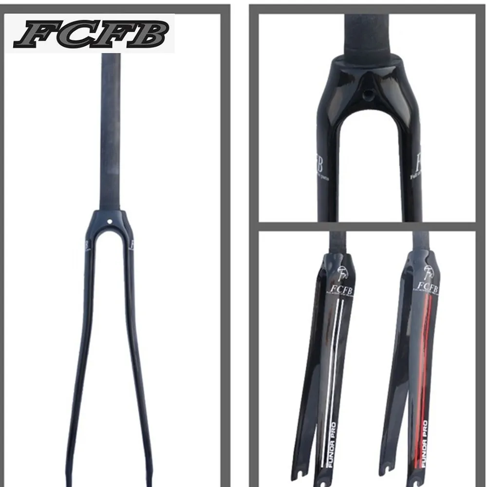 

FCFB FW 3k /UD /12K 700c full carbon fork Fron black Fork Full Carbon Fibre Road Bicycle Bike Fork 28.6mm