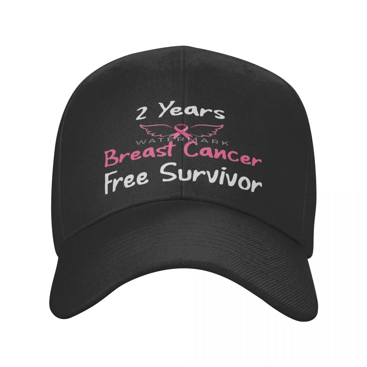 

2 Years Breast Cancer Free Survivor Casquette, Polyester Cap Customizable For Adult Adjustable Cap Nice Gift