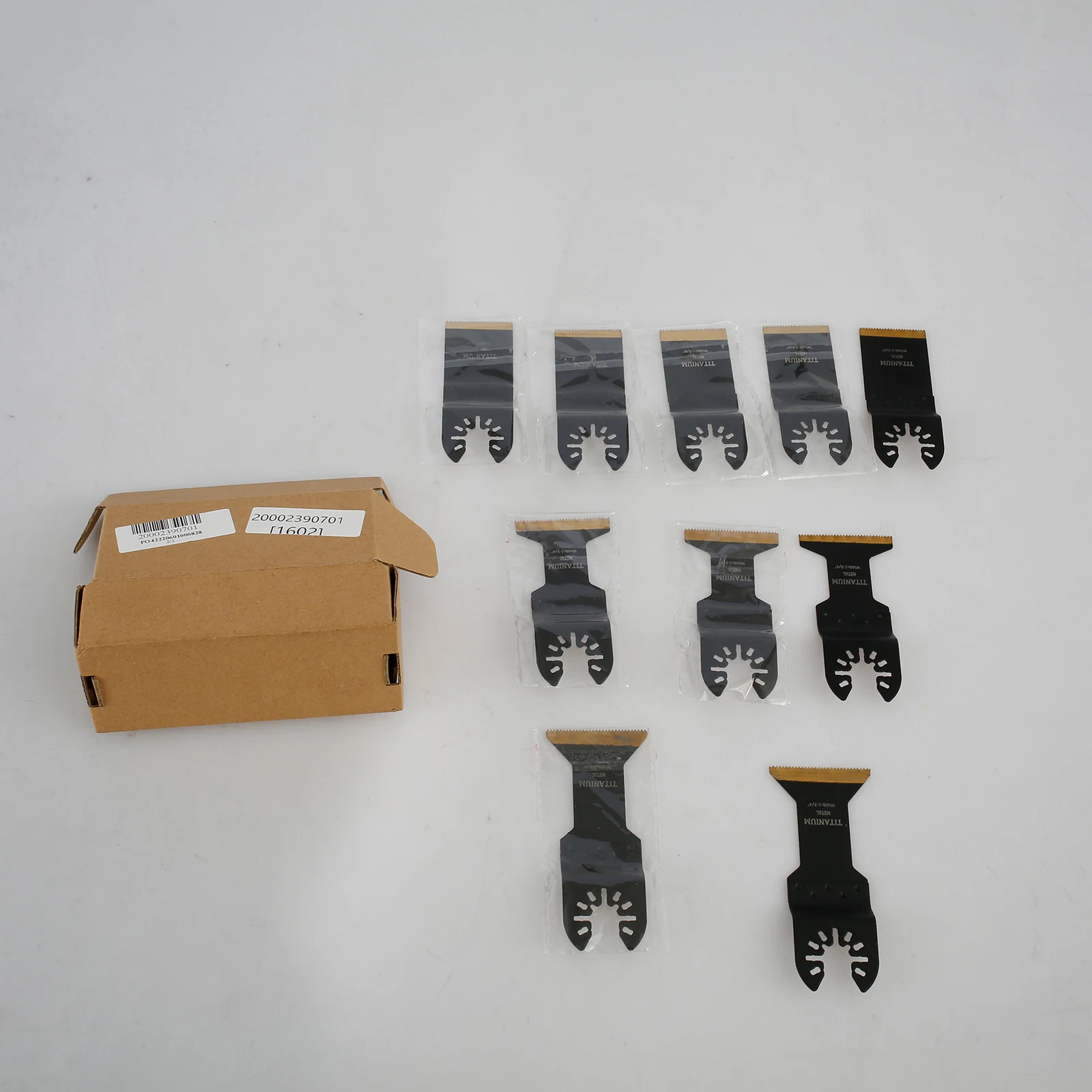 

10Pcs Multitool Blades High Speed Steel Titanium Coated Sharp Oscillating Saw Blades Quick Release Oscillating Blades Fast