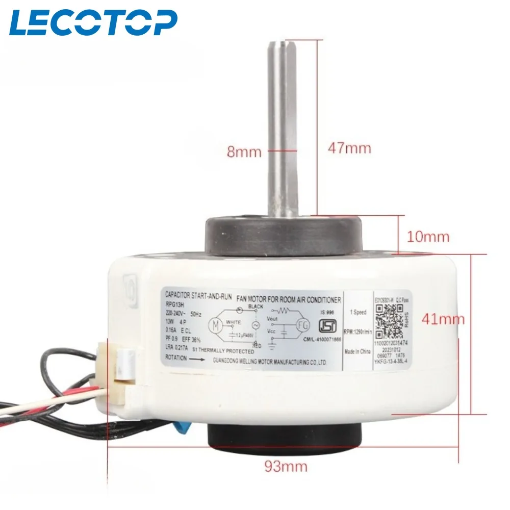 

Двигатель вентилятора кондиционера Lecotop RPG13H для Midea