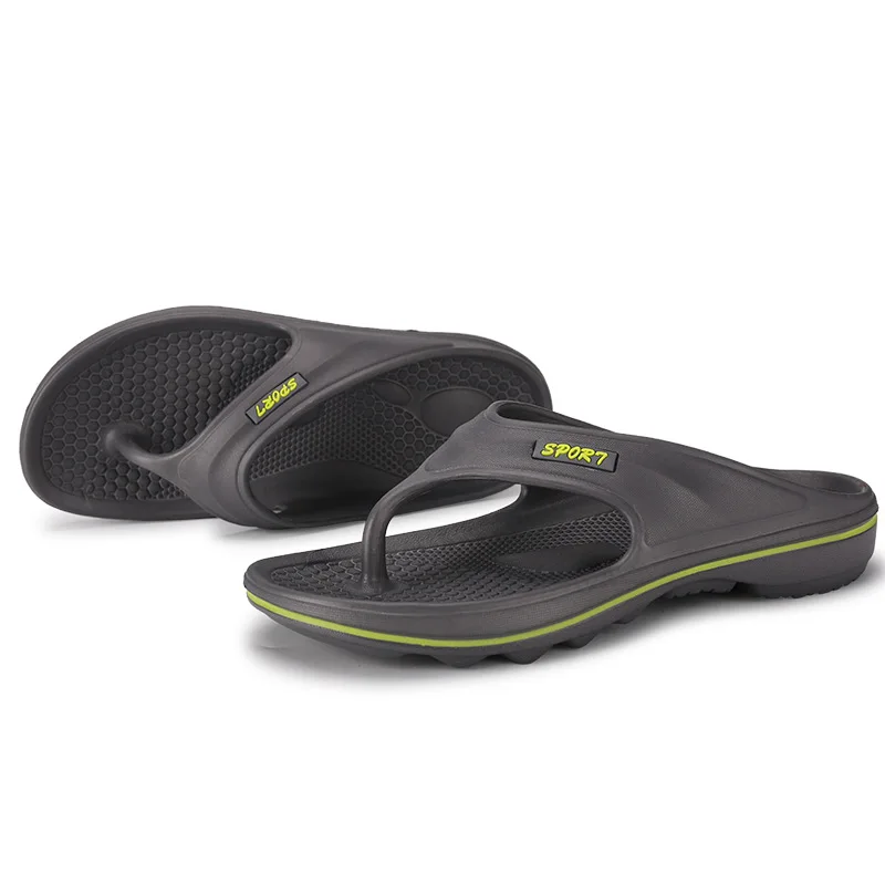 

Boys Grey Summer Slippers Flip Flops Man Casual Non-slip House Indoor Beach Slippers Male Flip-flops EVA Couple Shoes Two Pairs