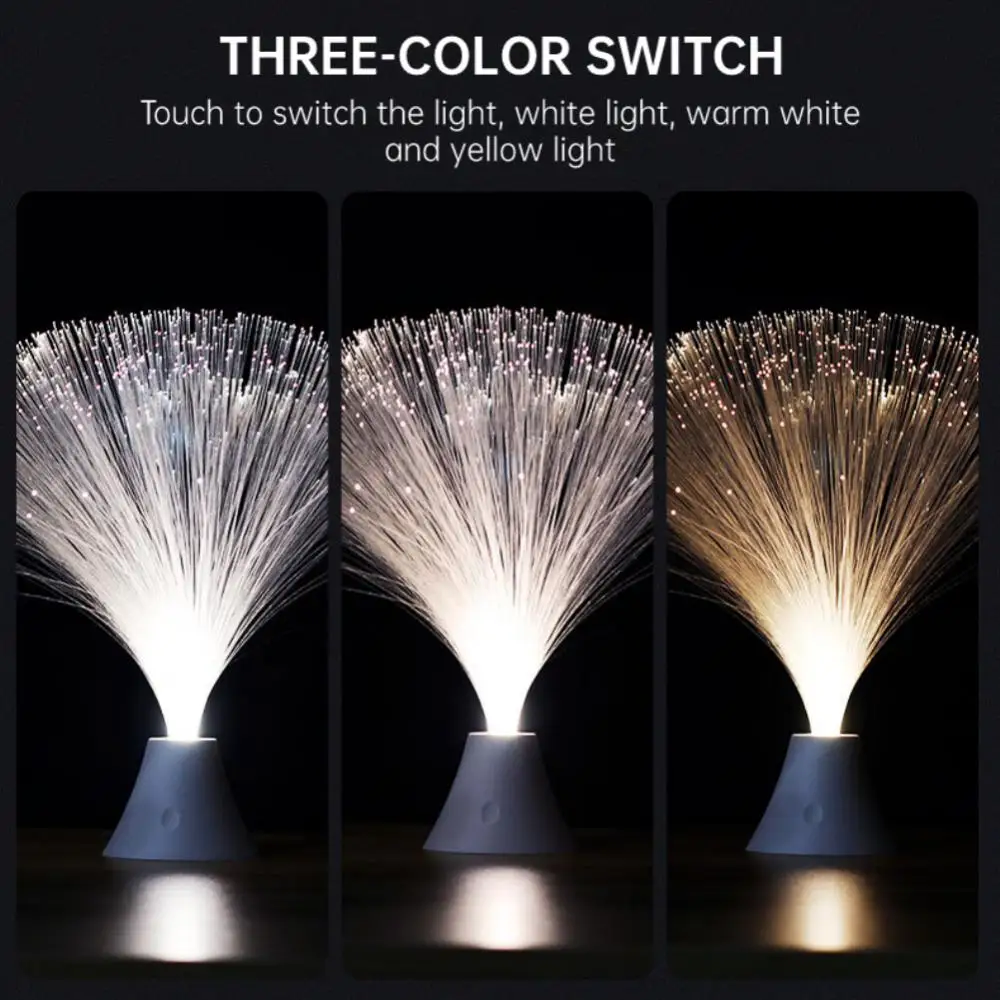 

LED Colorful Romantic Fiber Optic Night Light Atmosphere Lamp USB Charged Wedding Party Decorative Light Tiktok Ins Hot Styles
