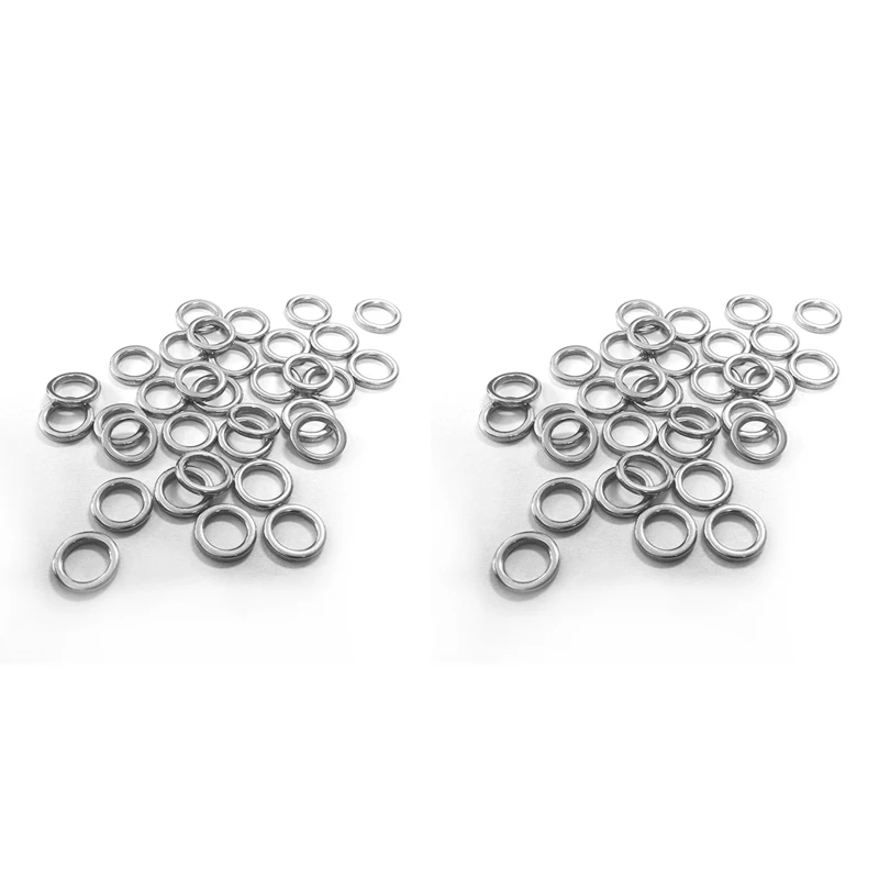 

304 x рыболовное сплошное кольцо, рыболовные аксессуары для джиггинга, лучшие из нержавеющей стали, очень большие испытания 3 & 4