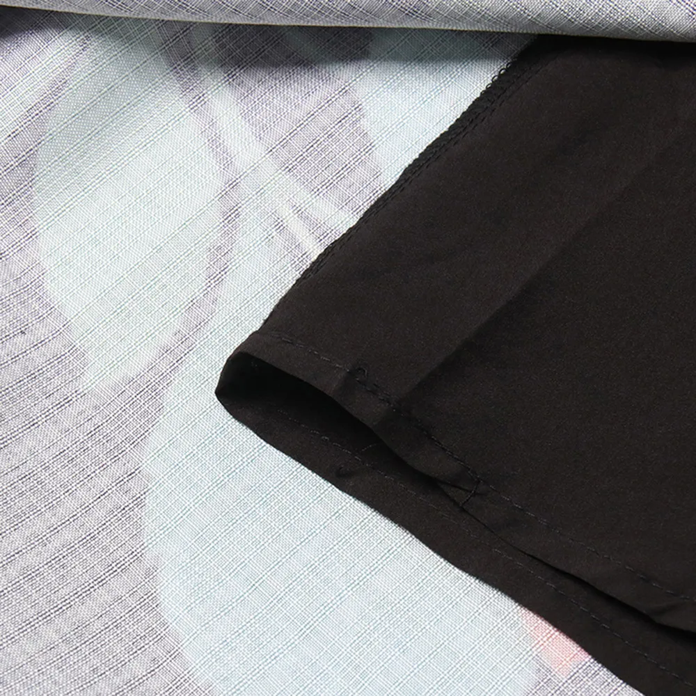 Женское платье с цветочным принтом квадратным вырезом и длинным рукавом